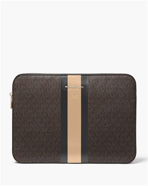 michael kors macbook pro|Jet Set Logo Stripe 13 Inch Laptop Case .